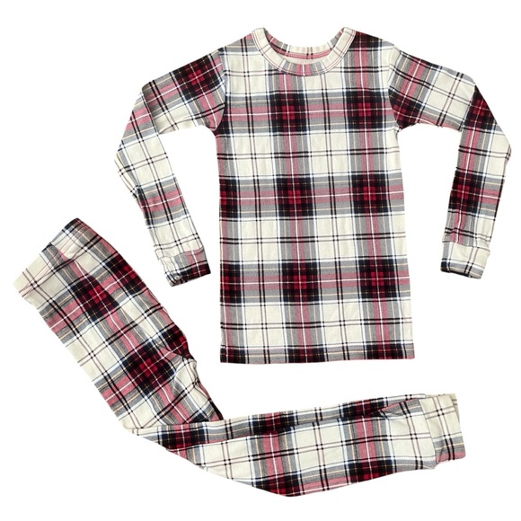 Gap (5y) Plaid Holiday Long Johns - Picture 1 of 6